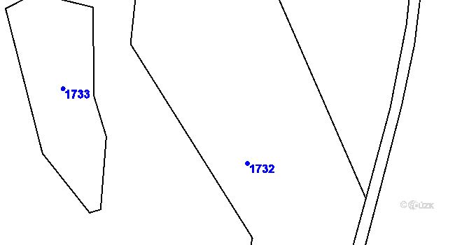 Parcela st. 42 v KÚ Radostín u Sychrova, Katastrální mapa