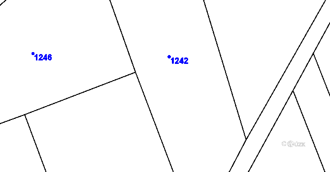 Parcela st. 867/36 v KÚ Radostín u Sychrova, Katastrální mapa