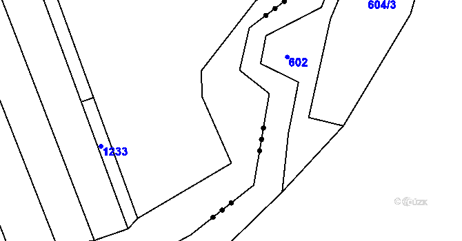 Parcela st. 867/50 v KÚ Radostín u Sychrova, Katastrální mapa