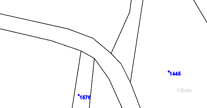Parcela st. 909/14 v KÚ Radostín u Sychrova, Katastrální mapa