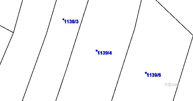 Parcela st. 1139/4 v KÚ Radošov, Katastrální mapa