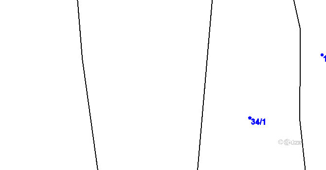 Parcela st. 35 v KÚ Kapsova Lhota, Katastrální mapa
