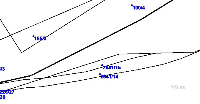 Parcela st. 226/4 v KÚ Radotín, Katastrální mapa