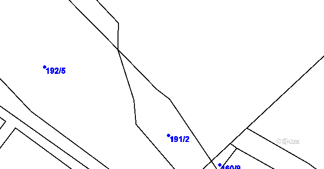 Parcela st. 160/5 v KÚ Radouň u Štětí, Katastrální mapa