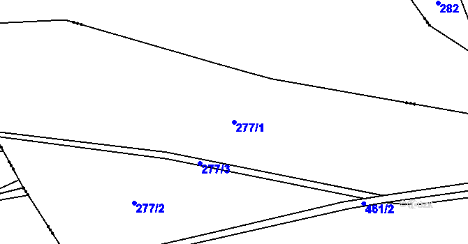 Parcela st. 277/1 v KÚ Lipec, Katastrální mapa