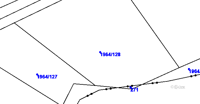 Parcela st. 1964/128 v KÚ Rájec nad Svitavou, Katastrální mapa
