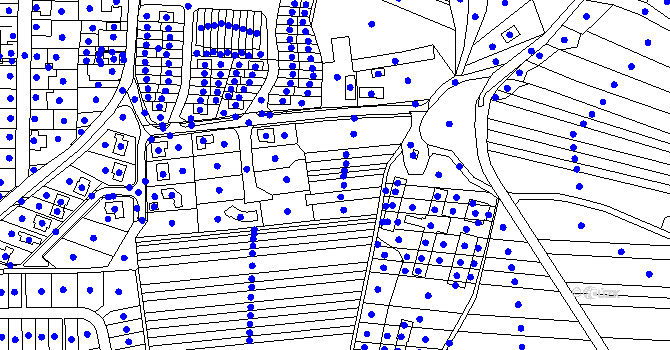 Parcela st. 72/1 v KÚ Ráječko, Katastrální mapa