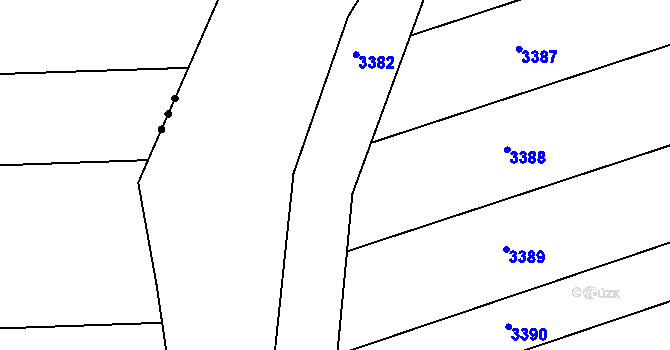 Parcela st. 2037/67 v KÚ Ráječko, Katastrální mapa