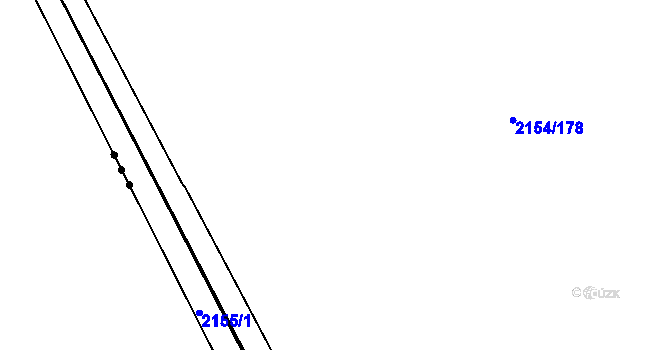 Parcela st. 2154/228 v KÚ Rajhrad, Katastrální mapa
