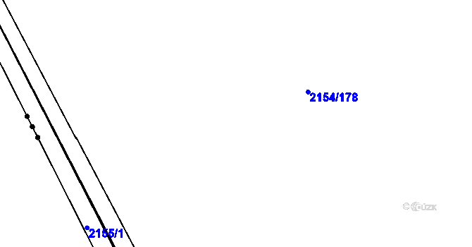 Parcela st. 2154/230 v KÚ Rajhrad, Katastrální mapa