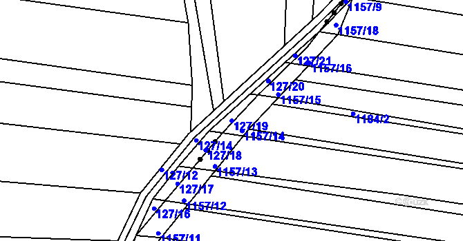 Parcela st. 127/19 v KÚ Rajhradice, Katastrální mapa