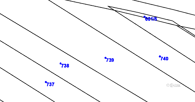 Parcela st. 421/67 v KÚ Raková u Rokycan, Katastrální mapa