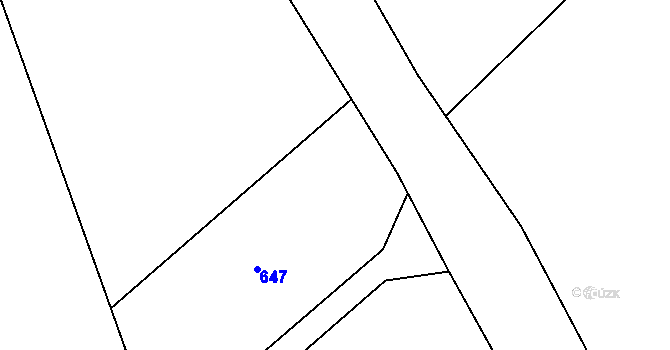 Parcela st. 62/31 v KÚ Raková u Rokycan, Katastrální mapa