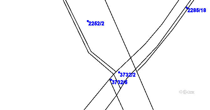 Parcela st. 2259/3 v KÚ Rakovník, Katastrální mapa