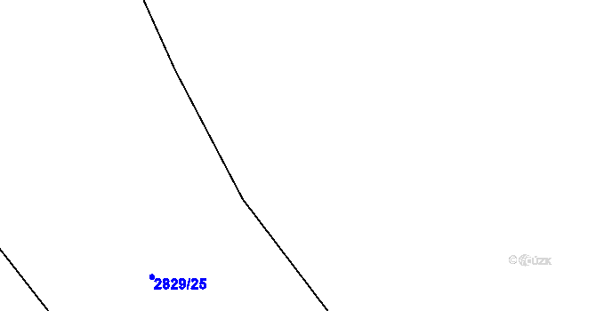 Parcela st. 2829/31 v KÚ Rakovník, Katastrální mapa