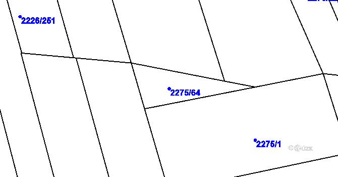 Parcela st. 2275/64 v KÚ Rakvice, Katastrální mapa