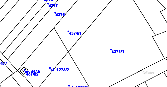 Parcela st. 825/11 v KÚ Rakvice, Katastrální mapa