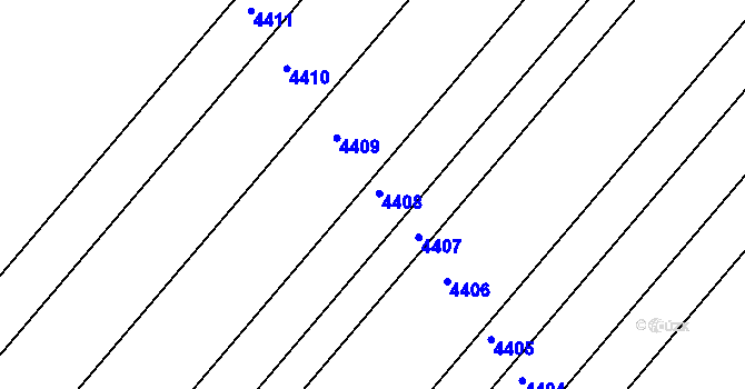 Parcela st. 825/46 v KÚ Rakvice, Katastrální mapa