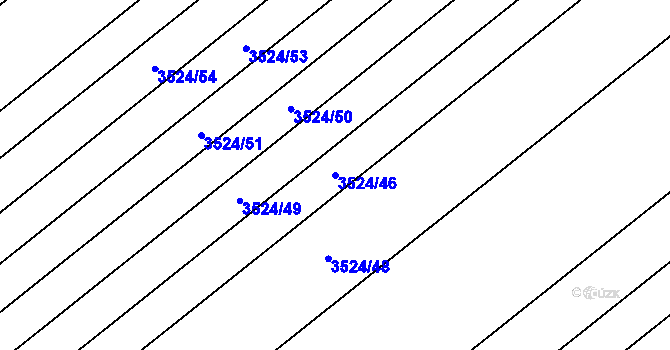 Parcela st. 3524/46 v KÚ Rakvice, Katastrální mapa