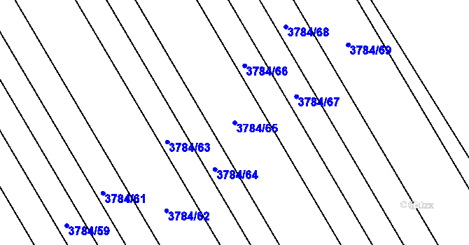 Parcela st. 3784/65 v KÚ Rakvice, Katastrální mapa
