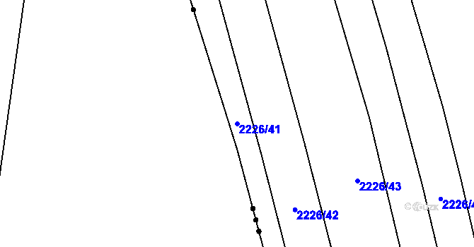 Parcela st. 2226/41 v KÚ Rakvice, Katastrální mapa