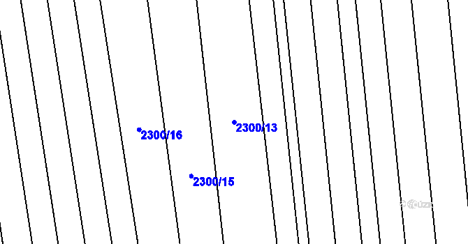 Parcela st. 2300/13 v KÚ Rakvice, Katastrální mapa
