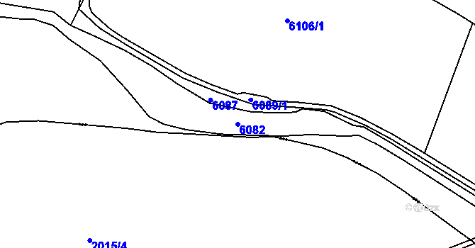 Parcela st. 6082 v KÚ Rakvice, Katastrální mapa