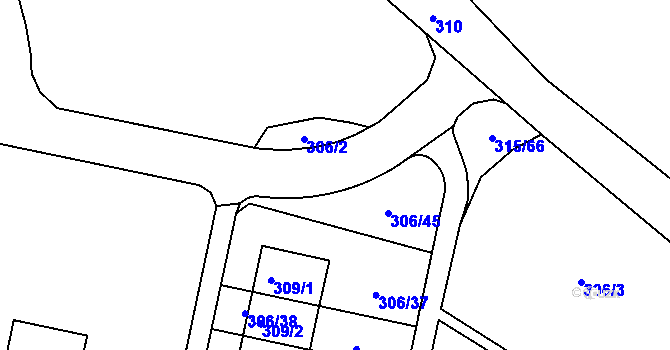 Parcela st. 590/4 v KÚ Kuřívody, Katastrální mapa