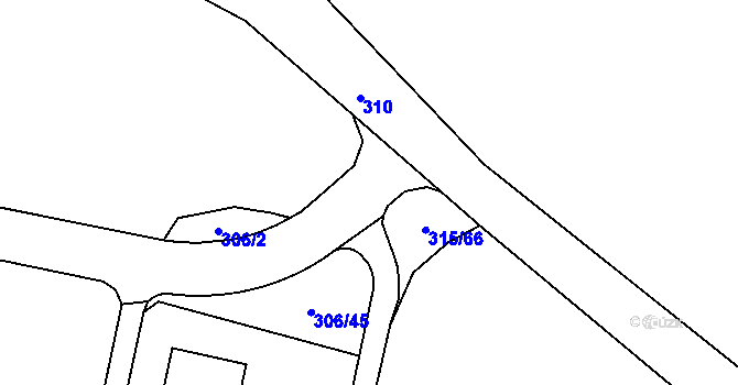 Parcela st. 590/5 v KÚ Kuřívody, Katastrální mapa