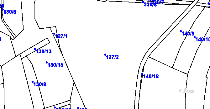 Parcela st. 127/2 v KÚ Rankov u Chotěboře, Katastrální mapa