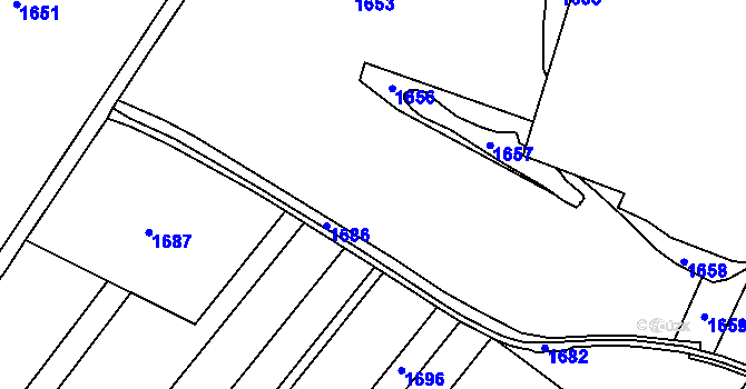 Parcela st. 421/1 v KÚ Rapotice, Katastrální mapa