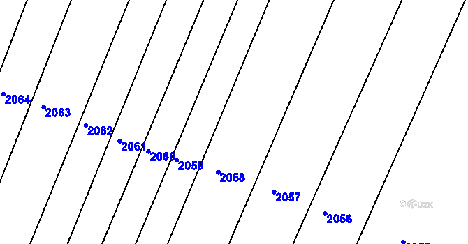 Parcela st. 786 v KÚ Rapotice, Katastrální mapa
