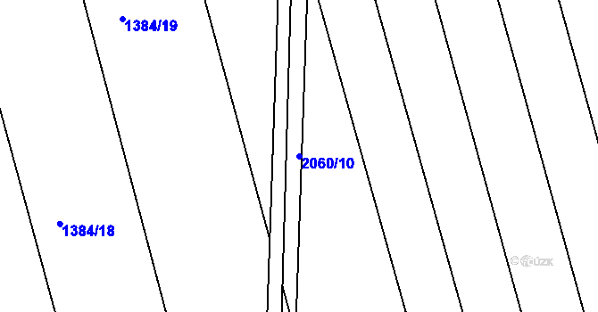 Parcela st. 2060/10 v KÚ Rasošky, Katastrální mapa