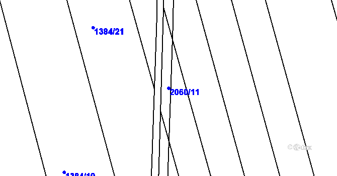 Parcela st. 2060/11 v KÚ Rasošky, Katastrální mapa
