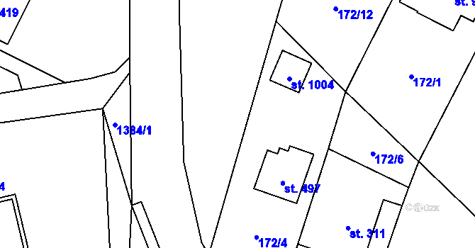 Parcela st. 246/14 v KÚ Raškovice, Katastrální mapa
