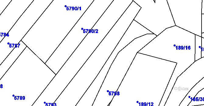 Parcela st. 4231/1 v KÚ Rašovice u Bučovic, Katastrální mapa