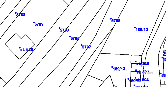 Parcela st. 4231/6 v KÚ Rašovice u Bučovic, Katastrální mapa