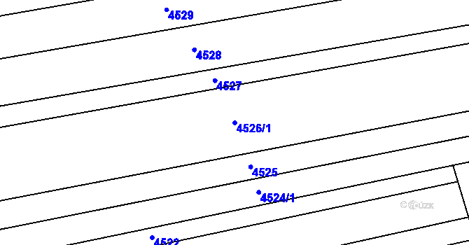 Parcela st. 4526 v KÚ Rašovice u Bučovic, Katastrální mapa