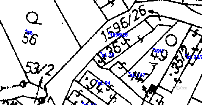 Parcela st. 36 v KÚ Rataje u Bechyně, Katastrální mapa