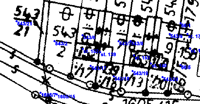 Parcela st. 139 v KÚ Rataje u Bechyně, Katastrální mapa