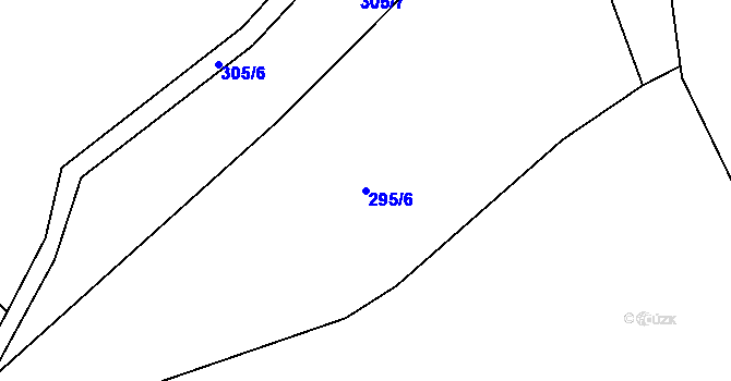Parcela st. 295/6 v KÚ Rataje nad Sázavou, Katastrální mapa