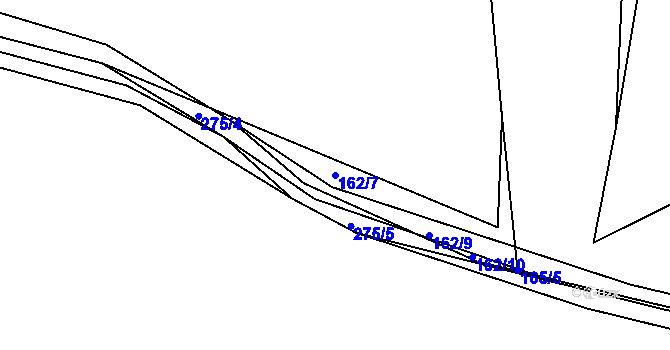 Parcela st. 162/7 v KÚ Pašinka, Katastrální mapa