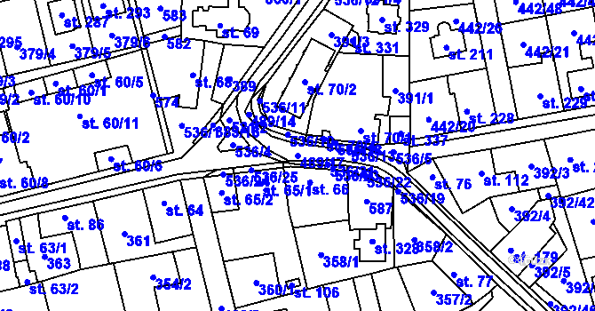 Parcela st. 489/17 v KÚ Ratboř, Katastrální mapa