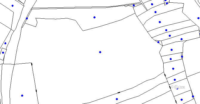 Parcela st. 2019/2 v KÚ Střítež u Kaplice, Katastrální mapa
