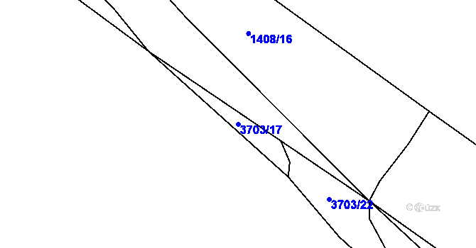 Parcela st. 3703/17 v KÚ Razová, Katastrální mapa