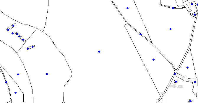 Parcela st. 55 v KÚ Rejchartice u Šumperka, Katastrální mapa