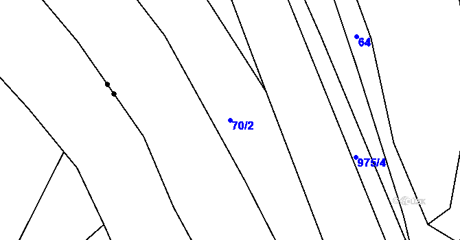 Parcela st. 70/2 v KÚ Rejštejn, Katastrální mapa