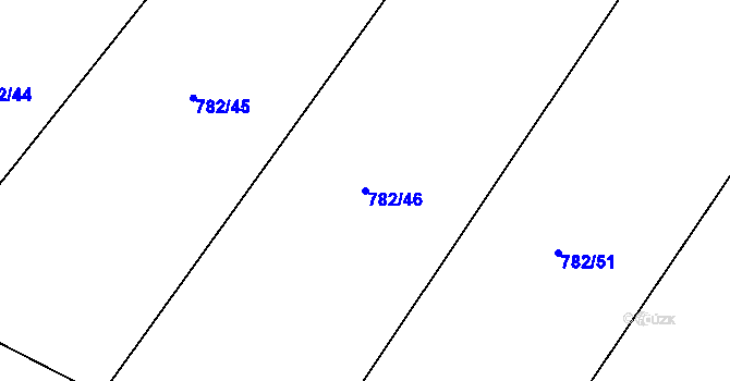 Parcela st. 782/46 v KÚ Rejštejn, Katastrální mapa