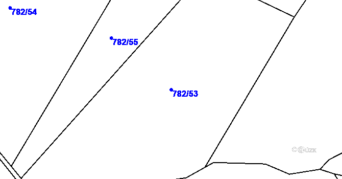 Parcela st. 782/53 v KÚ Rejštejn, Katastrální mapa