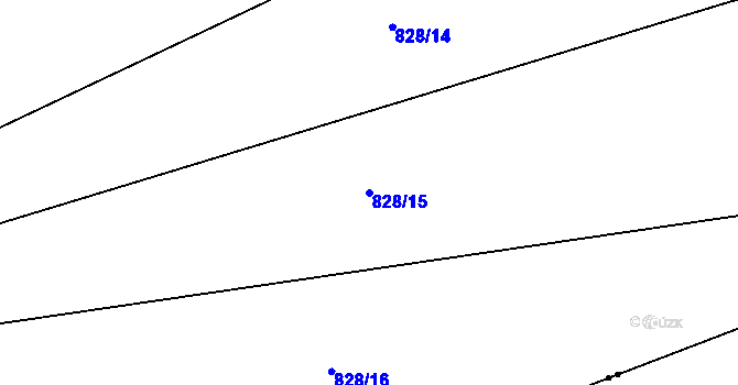 Parcela st. 828/15 v KÚ Rejštejn, Katastrální mapa